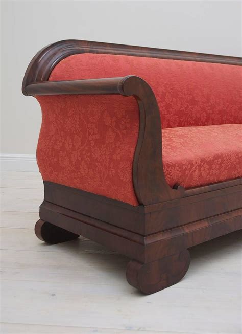 Our sleigh beds will create a dreamy appearance in your bedroom. American Empire Sleigh Sofa in Mahogany Attributable to ...