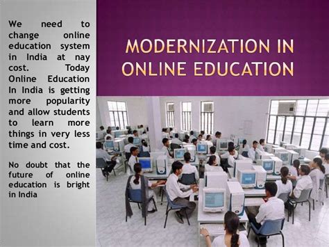Modernization In Online Education