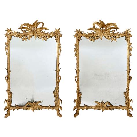 Hagenauer Style Large Carved Wood Gilt Mirror Of Nude At Stdibs