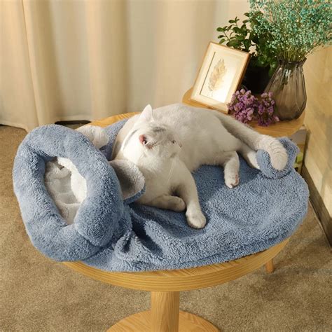 Upgrade Cat Sleeping Bag Self Warming Kitty Sack Cat Kittern Bed Puppy