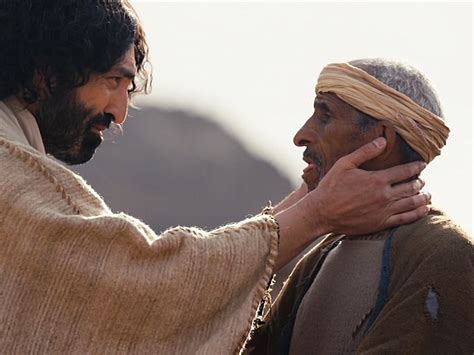 Freebibleimages Jesus Heals A Deaf Man Jesus Goes To Decapolis