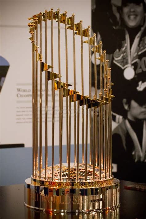 Mlb World Series Championship Trophy Editorial Photography Image Of