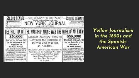 The Use Of Yellow Journalism By Newspapers In The 1890s History In Charts