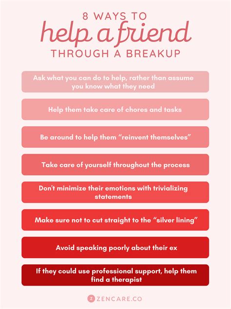 8 Ways To Help A Friend Through A Breakup Zencare Blog