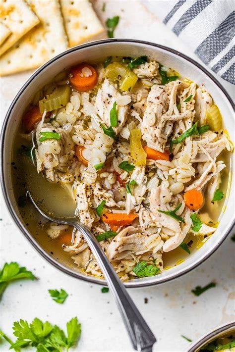 This hearty chicken barley soup is great for meal prep since the leftovers are even better the next day. Chicken Barley Soup Recipe - Skinnytaste | Recipe ...