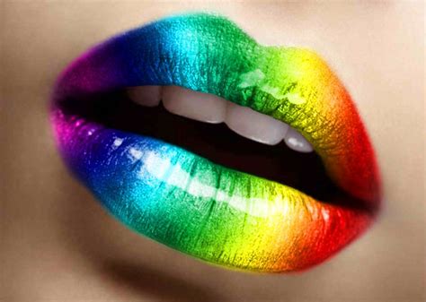Diy Rainbow Lips Great For Halloween Costumes Rainbow Lips
