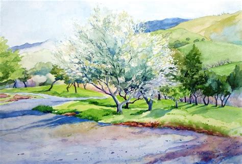 Buy Original Art By Catherine Mccargar Watercolor Painting Spring