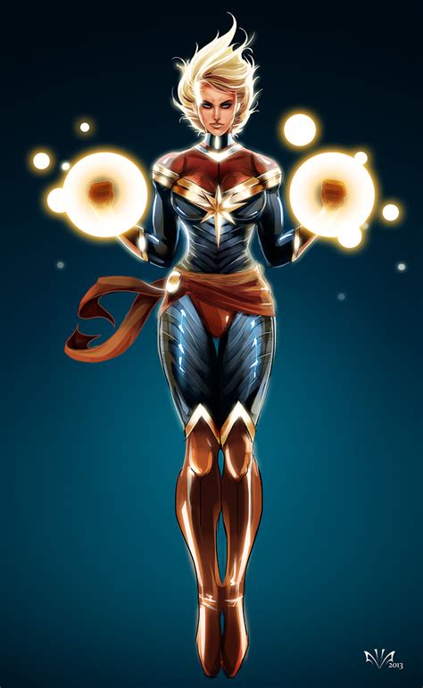Captain Marvel Carol Danvers By Arkenstellar On Deviantart