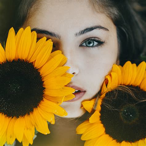 Sunflower Girl On Behance