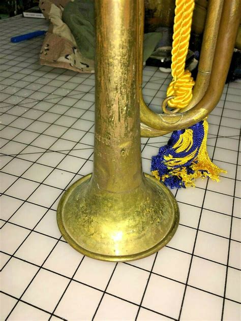 Rexcraft Us Regulation Brass Bugle Us Made Used For Civil War Reenactments