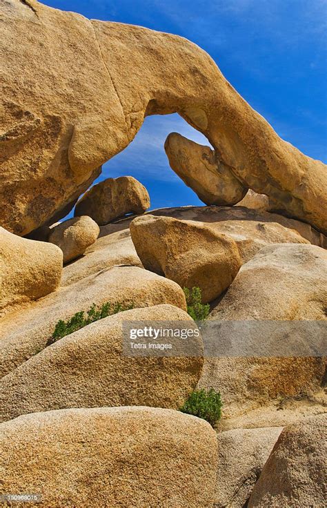 Usa California Joshua Tree National Park Arch Rock High Res Stock Photo