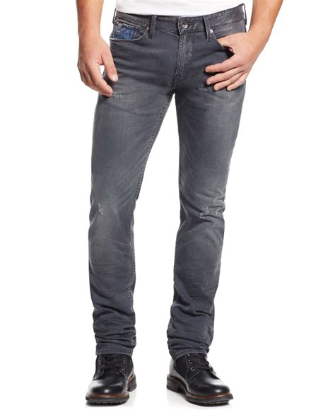 Guess Reversed Original Straight Jeans In Gray For Men Lyst