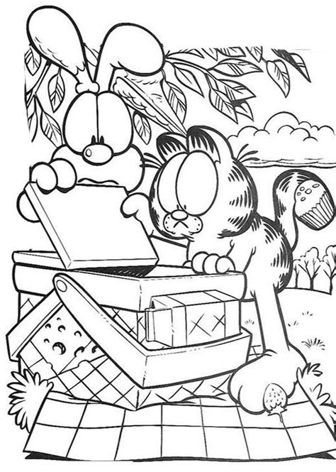 Here are a few free teddy bear picnic coloring pages to help the kids have a little bit more fun on the picnic. Garfield and Oddie Open Picnic Basket Coloring Page ...