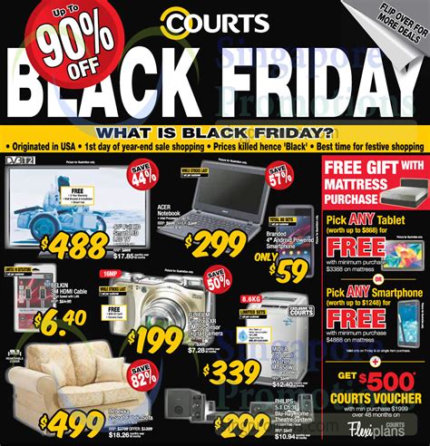 What Stores Are Having Black Friday Sales Now - Courts Up To 90% Off 1-Day Black Friday Sale 28 Nov 2014