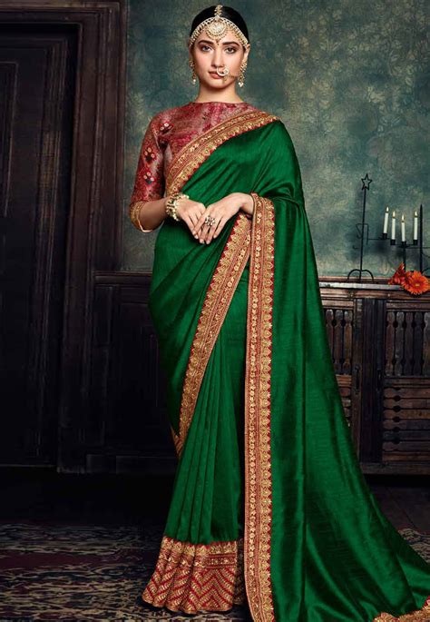 Tamannaah Bhatia Green Silk Festival Wear Saree 175143
