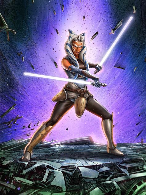 As well as this, rian johnson, director and writer of the last jedi, has been brought in to. Ahsoka Tano Star Wars Art Print "I Am No Jedi" - Walmart ...