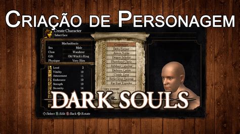 dark souls guia de criação de personagem youtube