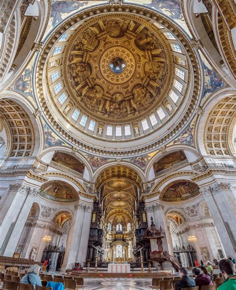 St Pauls Cathedral Built By Sir Christopher Wren 1675 London St