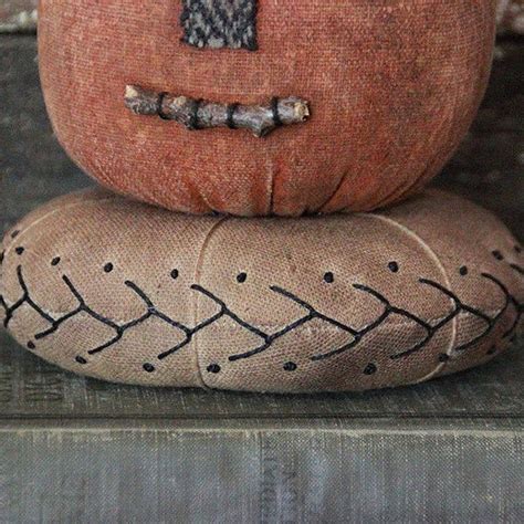 Pattern Primitive Halloween Pumpkin Guy Pincushion Digital Pdf Etsy