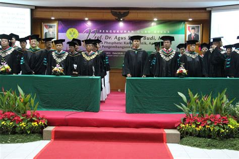 Inauguration Of The Professor Prof Dr Agus Setyo Budi M Sc