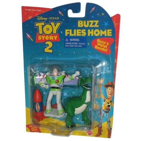 Disney Pixar Toy Story 2 Buzz Lightyear Flies Home Mattel Figure Set
