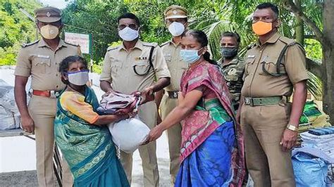 Rural Police Reach Out To People Hit By Lockdown In Coimbatore The Hindu