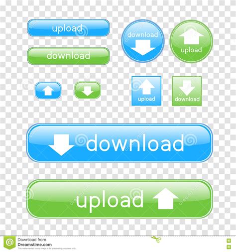 Download Upload Button Stock Vector Illustration Of Page 82007807