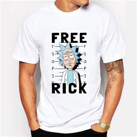 Rick Morty Men Funny T Shirt 2017 Summer Anime T Shirts Rick And Morty