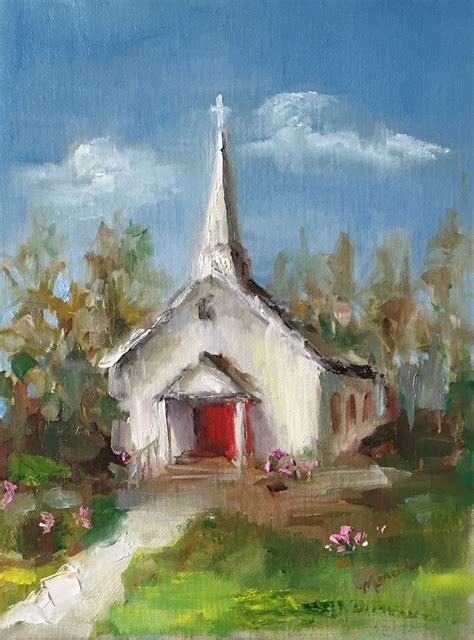 Painting By The Lake Corkys Little Church Sold Artwork Painting