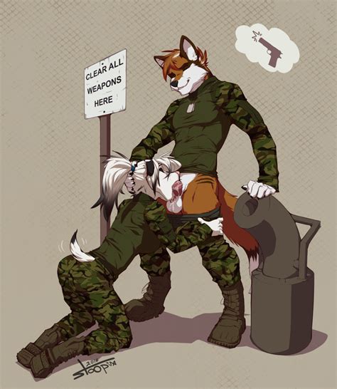 Rule 34 2016 Anthro Boots Camo Camouflage Canine Closed Eyes Clothed