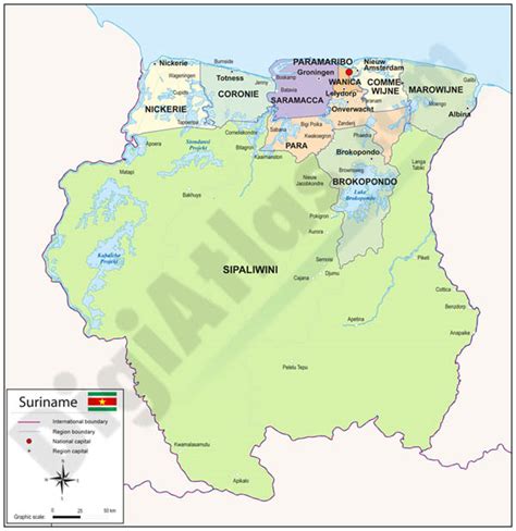 Search through 600+ airlines to find low fares. Mapa de surinam