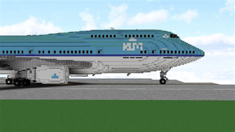 Klm Boeing 747 400 31 Minecraft Map