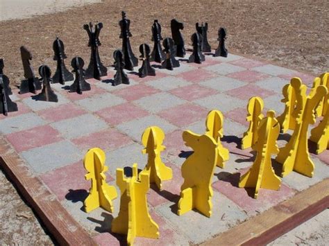 Outdoor Chess 25 Ideas And Inspirations Backyard Games Diy Yard