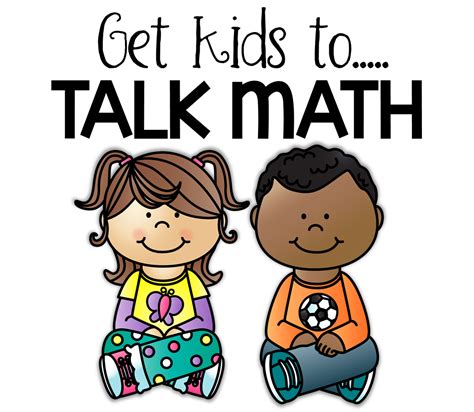 talk about math clipart | Math talk, Math discussion, Math ...