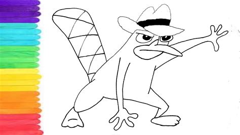 Como Dibujar A Perry El Ornitorrinco Phineas Y Ferb Youtube