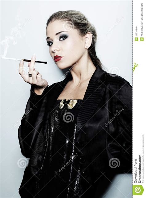 Smoking Woman Stock Photo Image 11730840