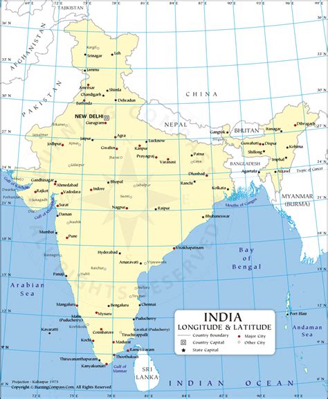 India Latitude And Longitude Map Latitude And Longitude Map Gambaran