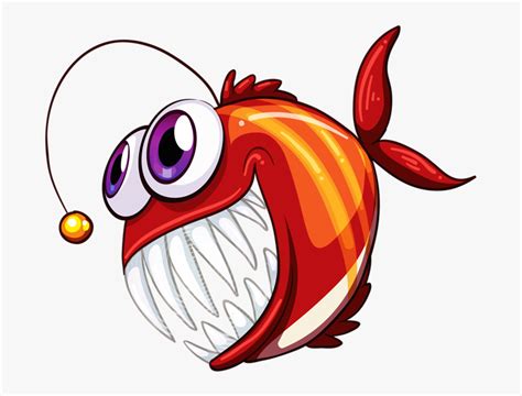 Angry Fish Clipart Picture Transparent Download Фото Angler Fish