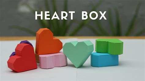 Paper Heart Box Paper Heart How To Make Heart Box Lets Craft ̣̣̣̣