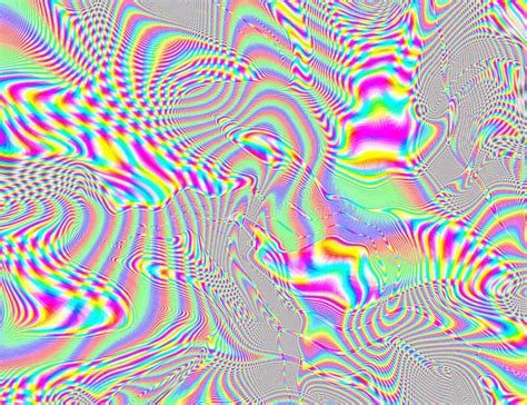 Trippy Psychedelic Rainbow Background Glitch Lsd Colorful Wallpaper