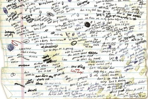 Scraps From Eminem Notebook Rpics