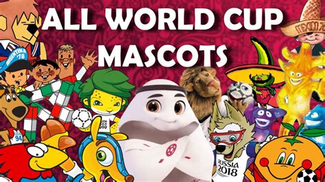 The Mascots And Logos Of All The Fifa World Cups 1966 2022 Youtube