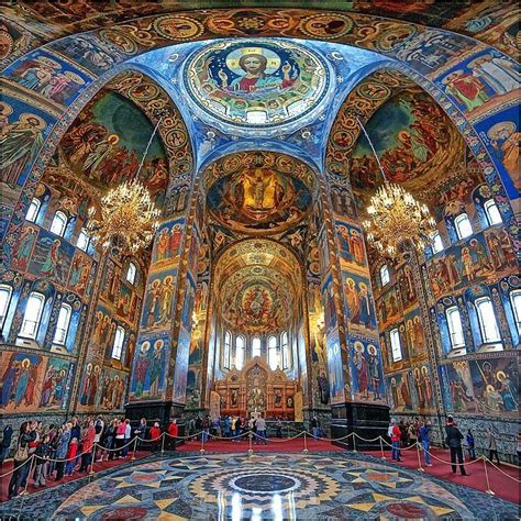 Inside The Church Of The Savior On Spilled Blood In St Petersburg