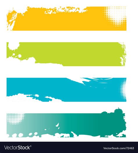 Grunge Banners Royalty Free Vector Image Vectorstock