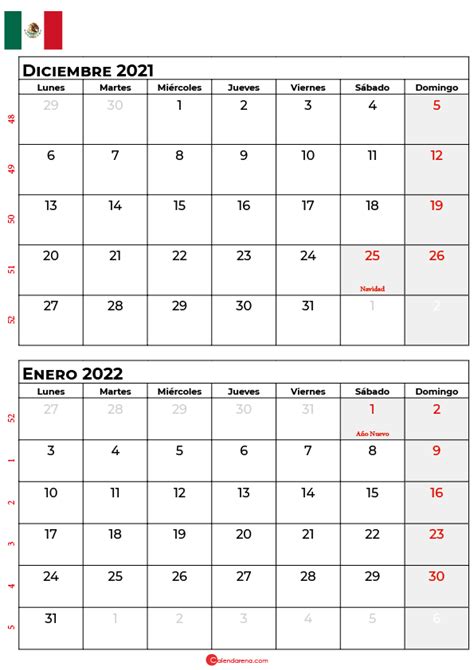 Calendario Para Imprimir Diciembre 2022 Y Enero 2023 Calendar Imagesee