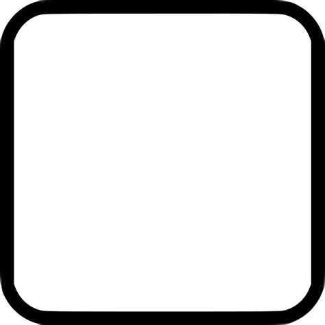 Square With Round Corner Svg Png Icon Free Download