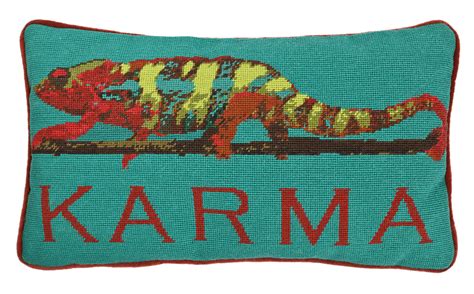 Price and other details may vary based on size and color. NeedlepointUS: Karma Chameleon Needlepoint Pillow Kit, Cushion Kits, CNKarma