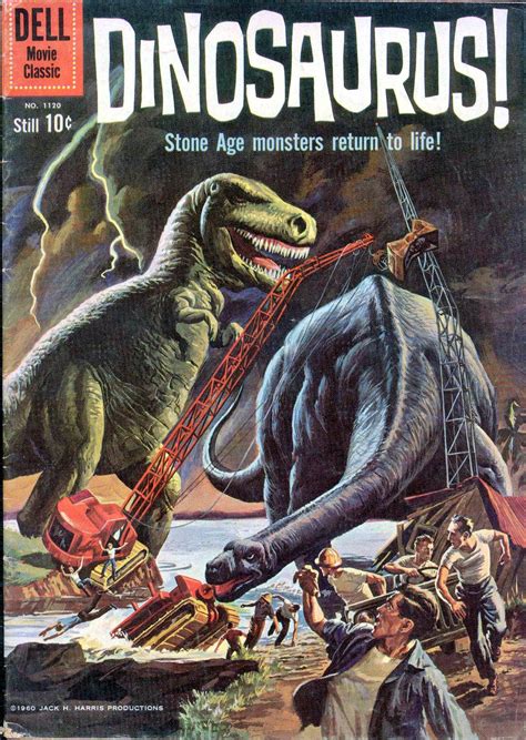 Bloody Pit Of Rod Dinosaurus 1960 Poster Art And Comic Book