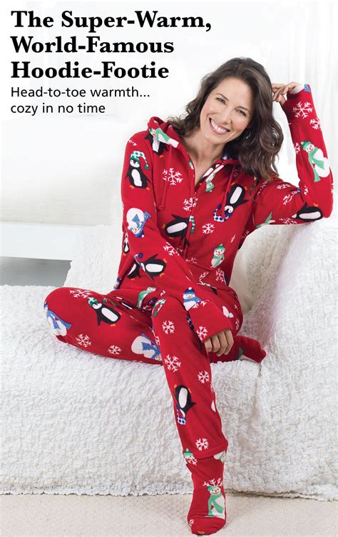 Hoodie Footie™ Winter Whimsy Snuggle Fleece Pajamagram Pajamas Women Hoodie Footie