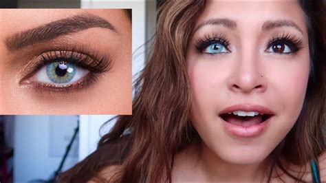 Natural Colored Contacts For Brown Eyes Youtube